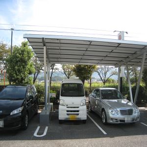 Twee Car Solar GroundPaneel Carport Ground Mounting System | Aluminium Double Canopy Carports Racks voor parkeerplaats