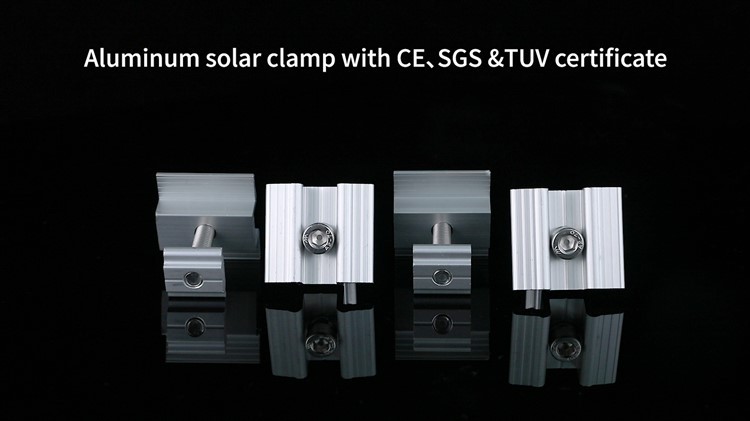  black mid clamp solar low price