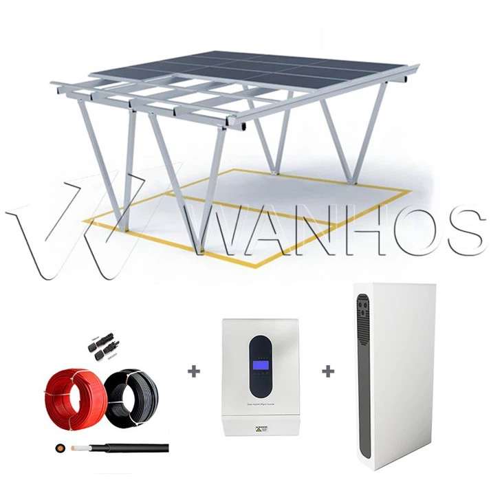 Solar Canopy Car Park With Home Storage System