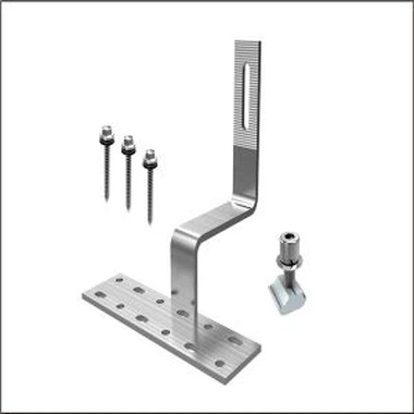 Solar rekken en dakhelling