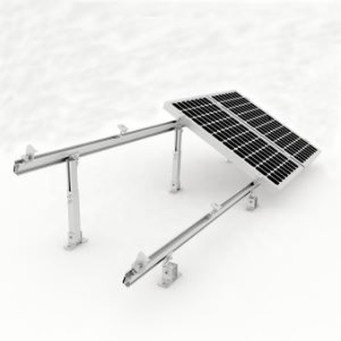 Regelbaar zonne-reksysteem met kanteldak