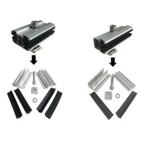 Frameloze modules klemmen voor zonne-montage