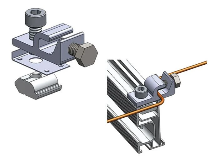 Solar Pv Mounting Earthing Kit Grounding Lug