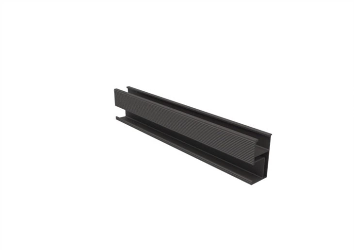 Black Aluminum Roof Rails Solar
