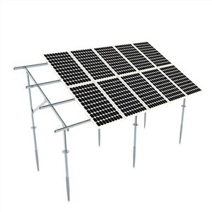 Op de grond gemonteerde zonne-array