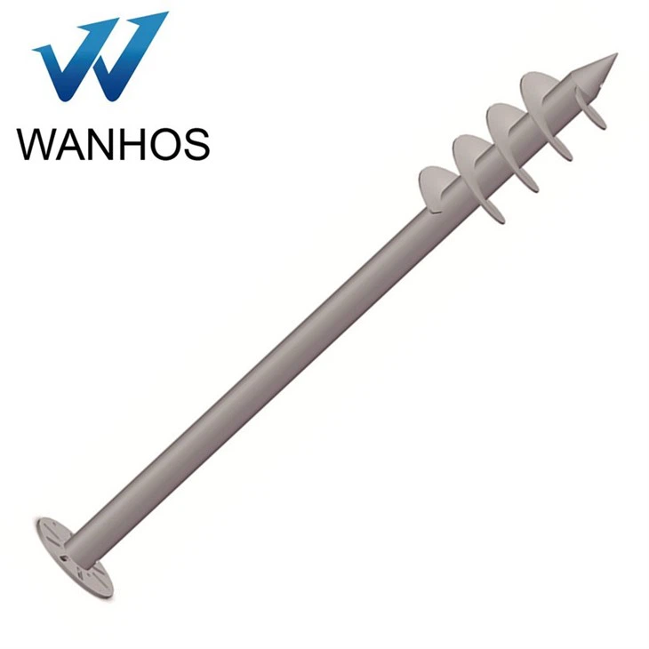 Galvanized Earth Anchors Ground Screw For Solar Panel Ground Mounting System