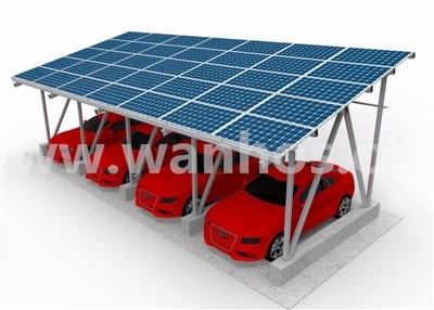 Carport montagesysteem op zonne-energie